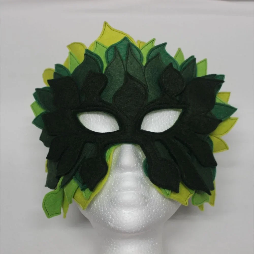Vintage Mask Hysteria by Maureen Culligan felt carnival festival masquerade mask